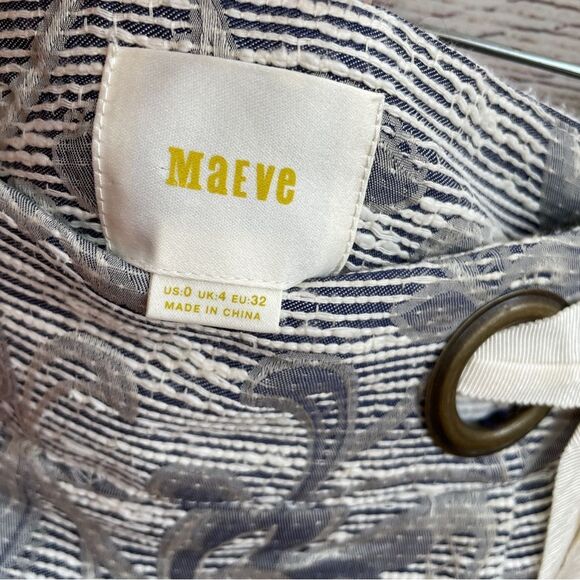 ANTHROPOLOGIE MAEVE CLEMENTIA JACQUARD SKIRT‎ IN GRAY FLORAL - Picture 5 of 5